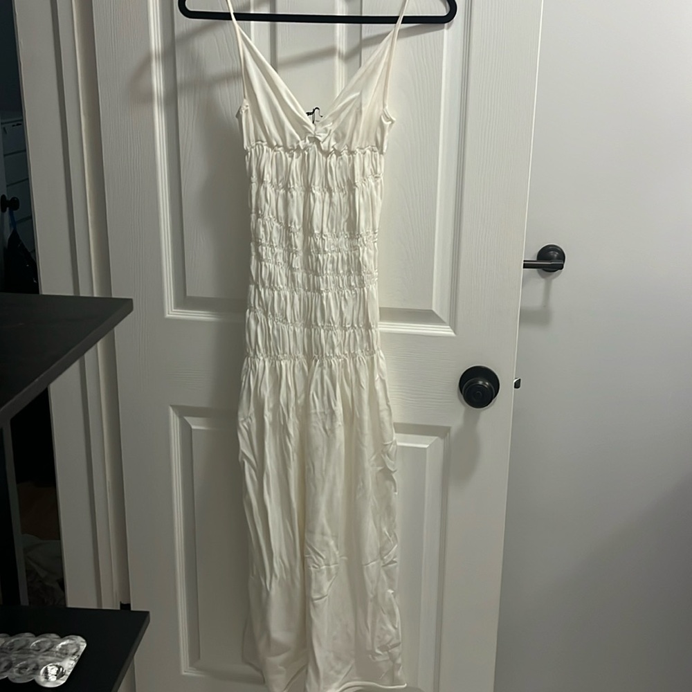 Zara white maxi dress